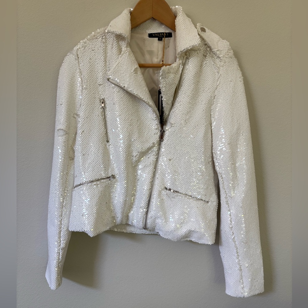 VALIANT Paris White Sequin Jacket